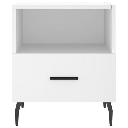 Nachtkastjes 40X35X47,5 Cm Bewerkt Hout 2 Wit
