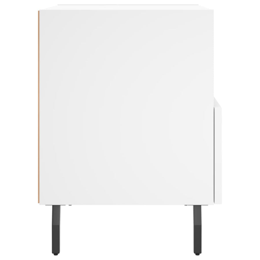 Nachtkastjes 40X35X47,5 Cm Bewerkt Hout 2 Wit