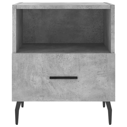 Nachtkastjes 40X35X47,5 Cm Bewerkt Hout 2 Betongrijs