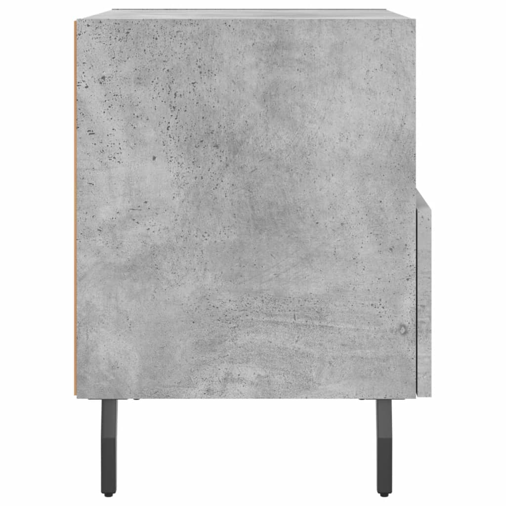 Nachtkastjes 40X35X47,5 Cm Bewerkt Hout 2 Betongrijs