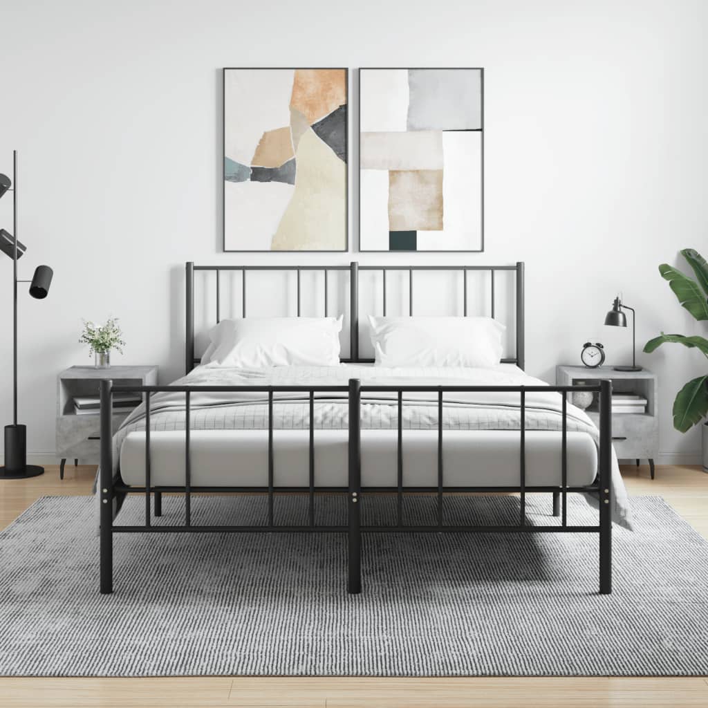 Nachtkastjes 40X35X47,5 Cm Bewerkt Hout 2 Betongrijs