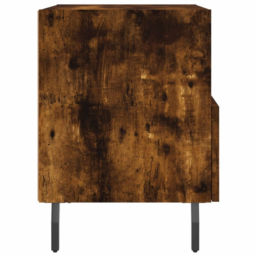 Nachtkastjes 40X35X47,5 Cm Bewerkt Hout Kleur 2 Gerookt eiken