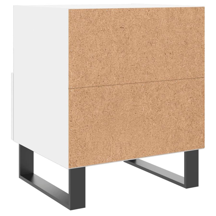 Nachtkastje 40X35X47,5 Cm Bewerkt Hout 1 Wit