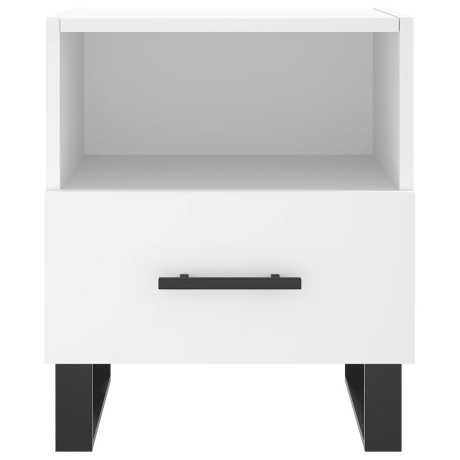 Nachtkastjes 40X35X47,5 Cm Bewerkt Hout 2 Wit
