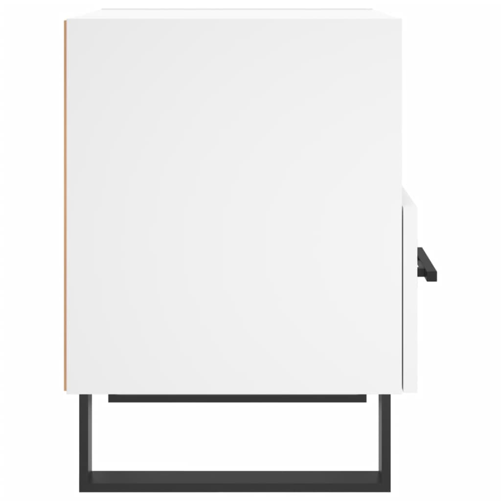 Nachtkastjes 40X35X47,5 Cm Bewerkt Hout 2 Wit