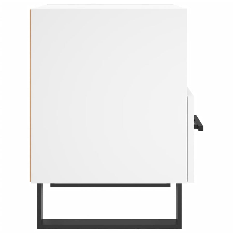 Nachtkastjes 40X35X47,5 Cm Bewerkt Hout 2 Wit