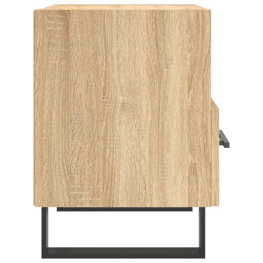 Nachtkastje 40X35X47,5 Cm Bewerkt Hout Kleurig 1 Sonoma eiken