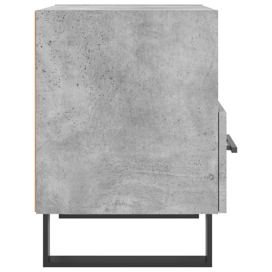 Nachtkastje 40X35X47,5 Cm Bewerkt Hout Betongrijs