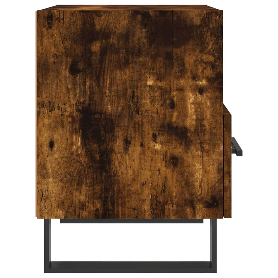 Nachtkastjes 40X35X47,5 Cm Bewerkt Hout Kleur 2 Gerookt eiken