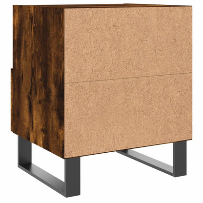 Nachtkastjes 40X35X47,5 Cm Bewerkt Hout Kleur 2 Gerookt eiken