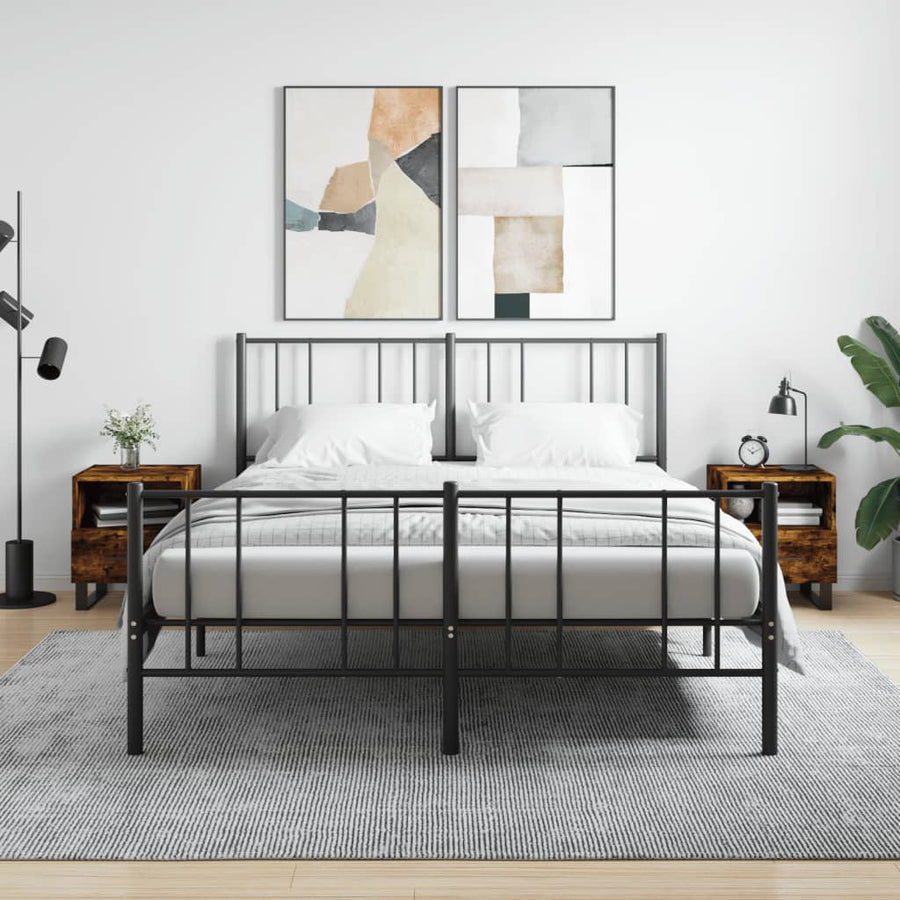 Nachtkastjes 40X35X47,5 Cm Bewerkt Hout Kleur 2 Gerookt eiken