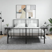 Bedside tables 2 pcs 40x35x47.5 cm engineered wood grey sonoma oak