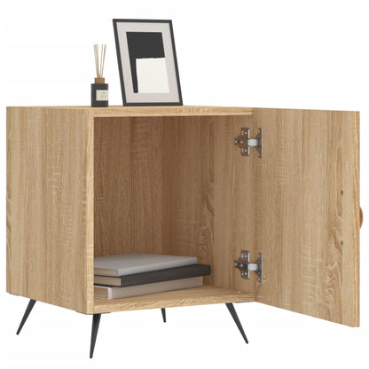 Nachtkastje 40X40X50 Cm Bewerkt Hout Sonoma Eikenkleurig