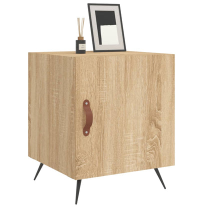 Nachtkastje 40X40X50 Cm Bewerkt Hout Sonoma Eikenkleurig