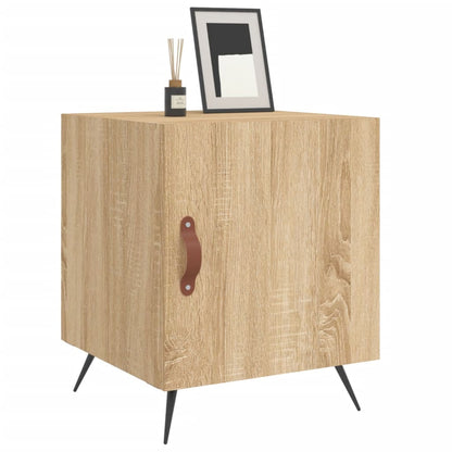 Nachtkastjes 40X40X50 Cm Bewerkt Hout Kleurig 2 Sonoma eiken