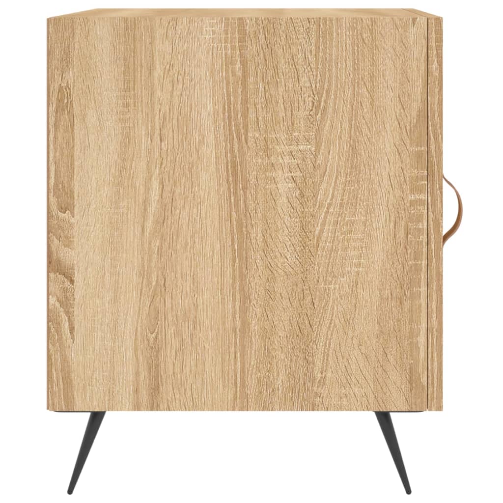 Nachtkastjes 40X40X50 Cm Bewerkt Hout Kleurig 2 Sonoma eiken