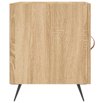 Nachtkastjes 40X40X50 Cm Bewerkt Hout Kleurig 2 Sonoma eiken