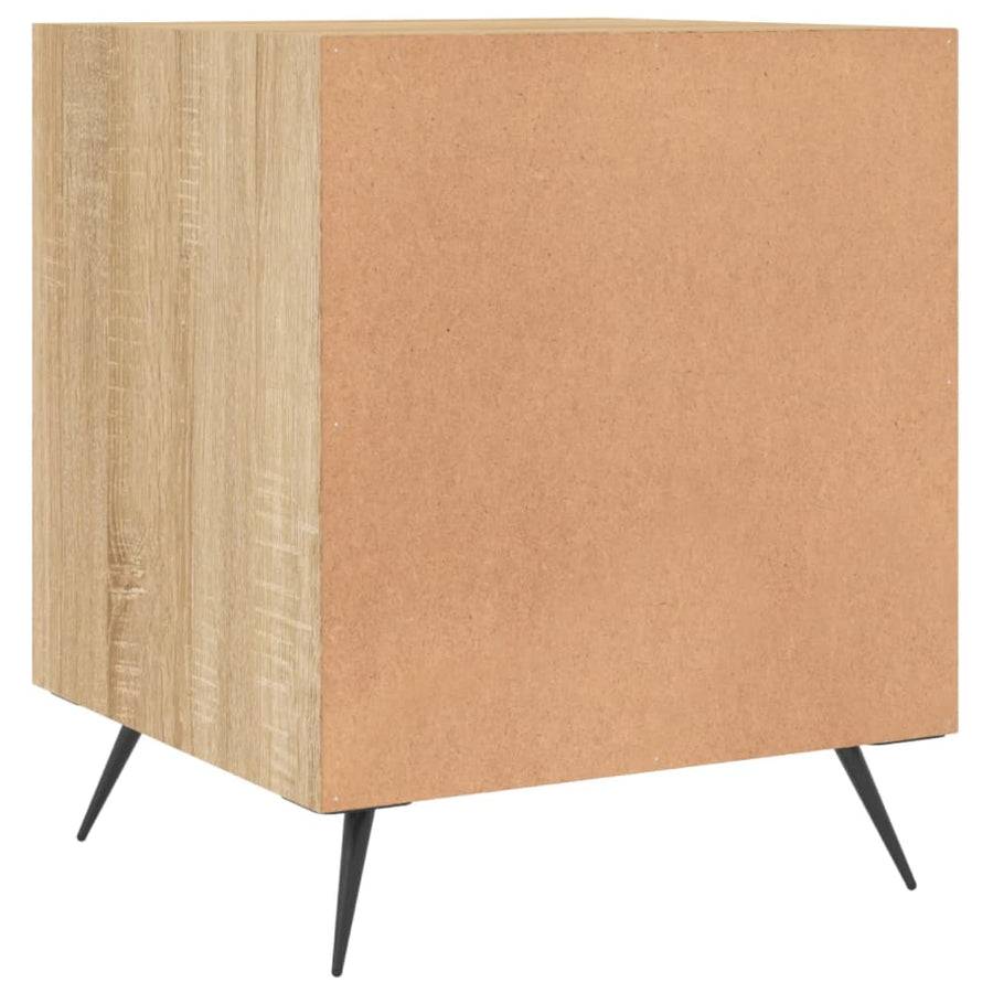 Nachtkastjes 40X40X50 Cm Bewerkt Hout Kleurig 2 Sonoma eiken