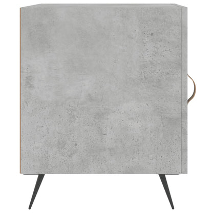 Nachtkastjes 2 St 40X40X50 Cm Bewerkt Hout Betongrijs