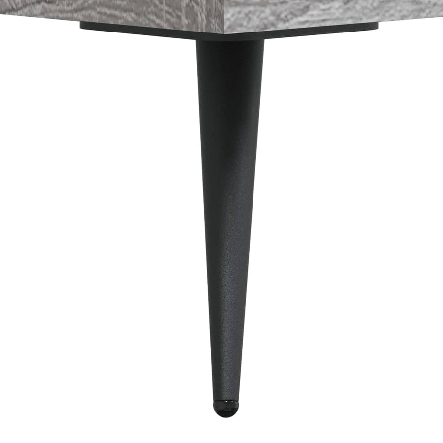 Nachtkastjes 40X40X50 Cm Bewerkt Hout Eiken 2 Grijs sonoma