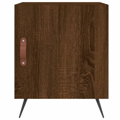 Nachtkastjes 2 St 40X40X50 Cm Bewerkt Hout Bruin Eikenkleur