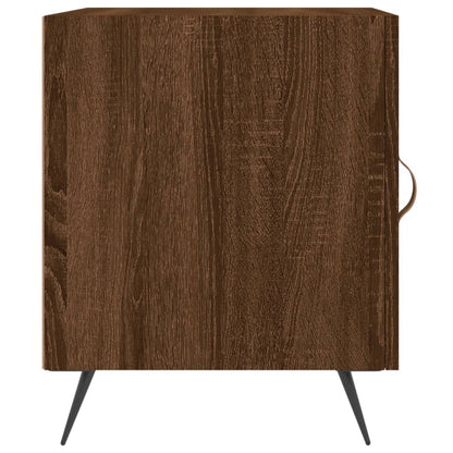 Nachtkastjes 2 St 40X40X50 Cm Bewerkt Hout Bruin Eikenkleur