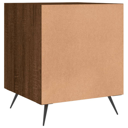 Nachtkastjes 2 St 40X40X50 Cm Bewerkt Hout Bruin Eikenkleur
