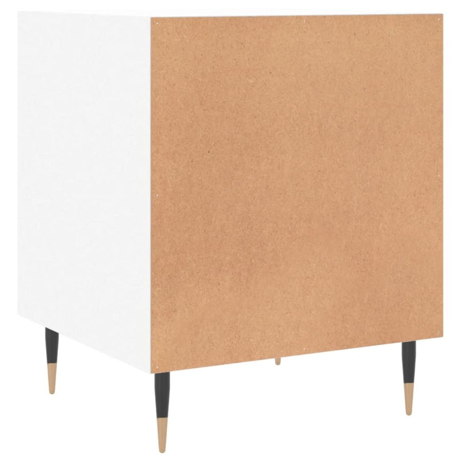 Nachtkastjes 2 St 40X40X50 Cm Bewerkt Hout Wit