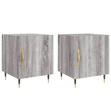 Nachtkastjes 2 St 40X40X50 Cm Bewerkt Hout Grijs Sonoma Eiken