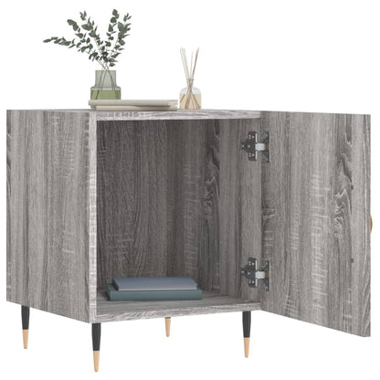 Nachtkastjes 2 St 40X40X50 Cm Bewerkt Hout Grijs Sonoma Eiken