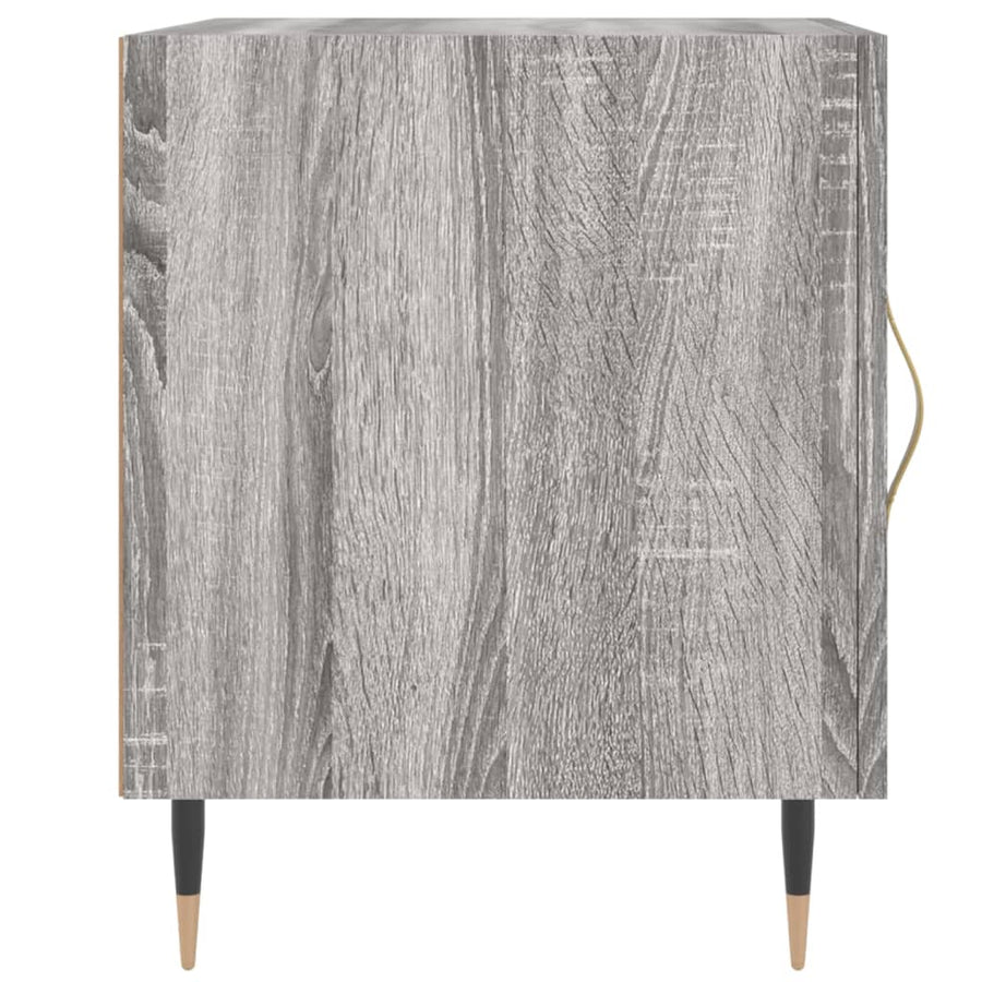 Nachtkastjes 2 St 40X40X50 Cm Bewerkt Hout Grijs Sonoma Eiken
