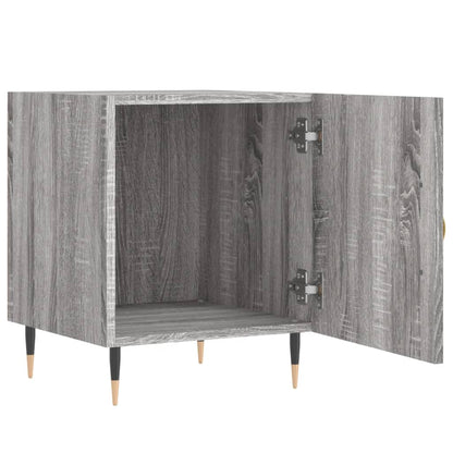 Nachtkastjes 2 St 40X40X50 Cm Bewerkt Hout Grijs Sonoma Eiken