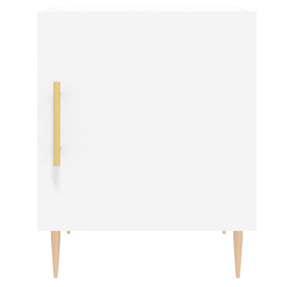 Nachtkastjes 40X40X50 Cm Bewerkt Hout 2 Wit