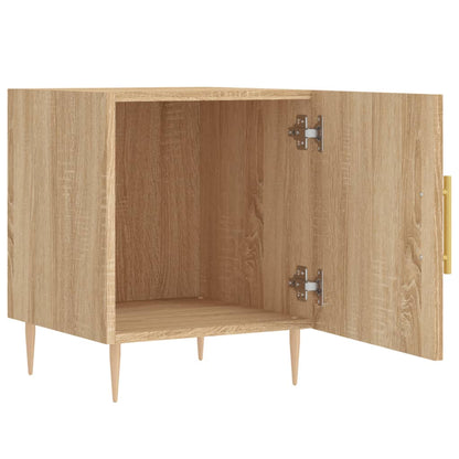 Nachtkastjes 40X40X50 Cm Bewerkt Hout Kleurig 2 Sonoma eiken