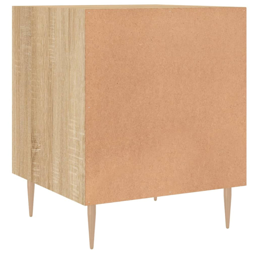 Nachtkastjes 40X40X50 Cm Bewerkt Hout Kleurig 2 Sonoma eiken