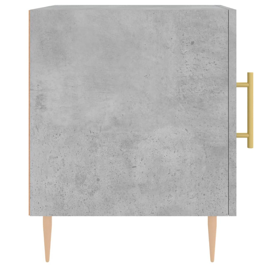 Nachtkastjes 40X40X50 Cm Bewerkt Hout 2 Betongrijs