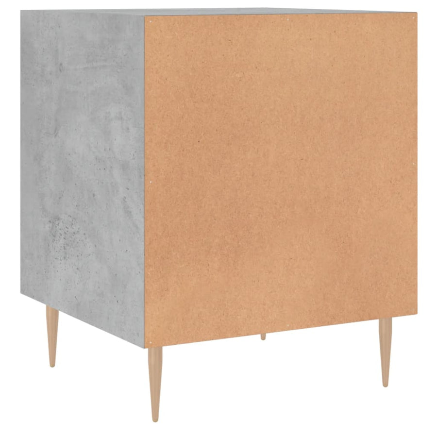 Nachtkastjes 40X40X50 Cm Bewerkt Hout 2 Betongrijs