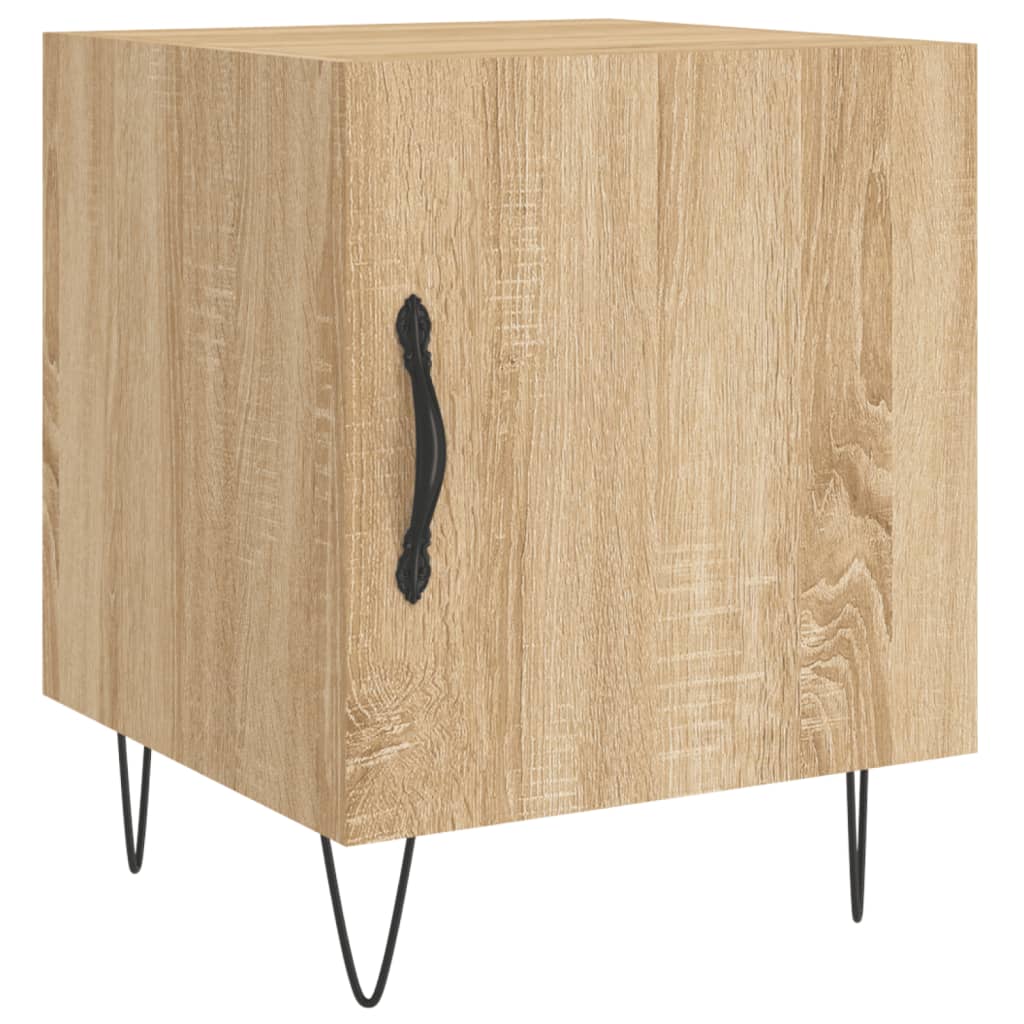Nachtkastje 40X40X50 Cm Bewerkt Hout Kleurig 1 Sonoma eiken