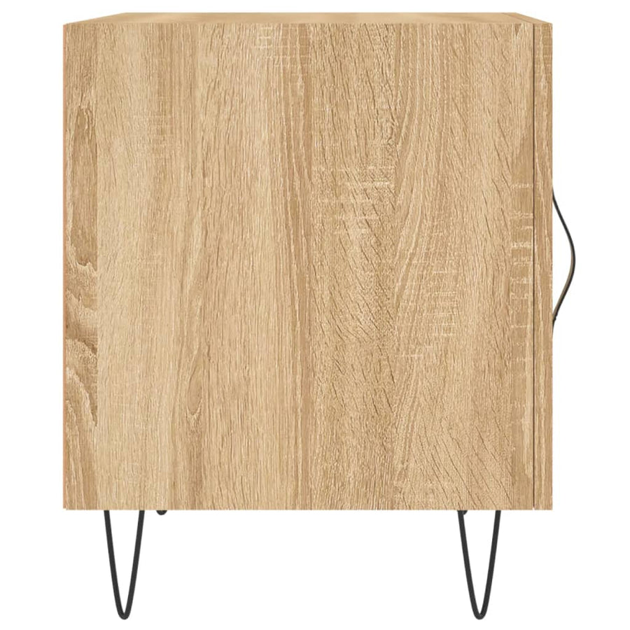 Nachtkastje 40X40X50 Cm Bewerkt Hout Kleurig 1 Sonoma eiken