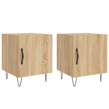 Nachtkastjes 40X40X50 Cm Bewerkt Hout Kleurig 2 Sonoma eiken