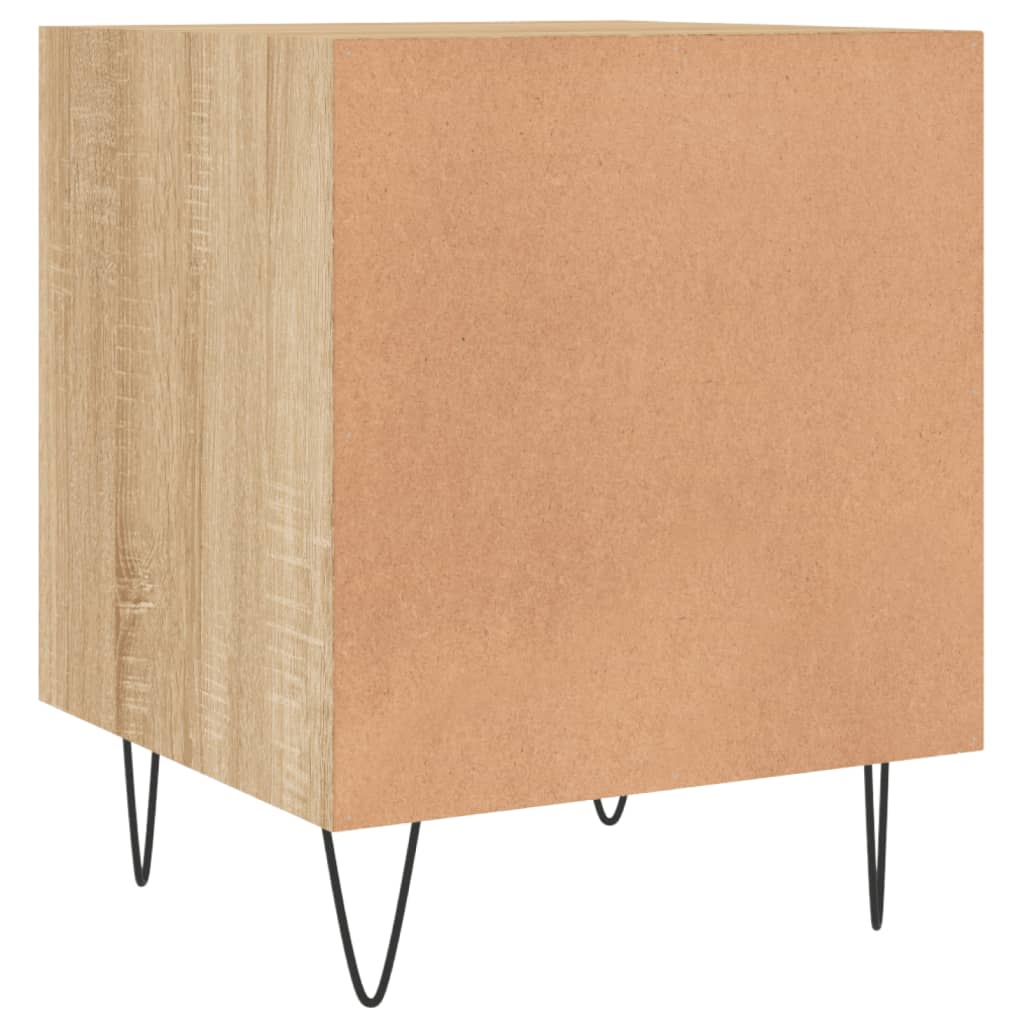 Nachtkastjes 40X40X50 Cm Bewerkt Hout Kleurig 2 Sonoma eiken
