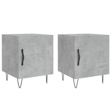 Nachtkastjes 40X40X50 Cm Bewerkt Hout 2 Betongrijs