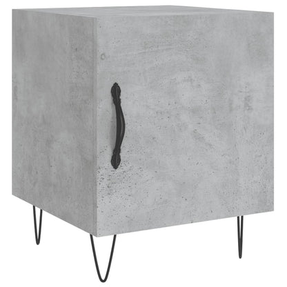 Nachtkastjes 40X40X50 Cm Bewerkt Hout 2 Betongrijs