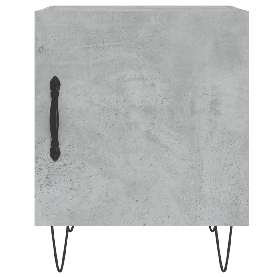 Nachtkastjes 40X40X50 Cm Bewerkt Hout 2 Betongrijs