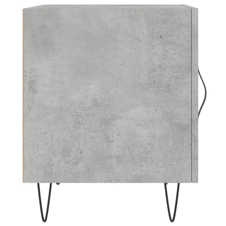 Nachtkastjes 40X40X50 Cm Bewerkt Hout 2 Betongrijs