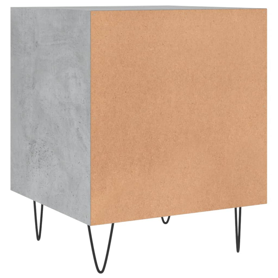 Nachtkastjes 40X40X50 Cm Bewerkt Hout 2 Betongrijs