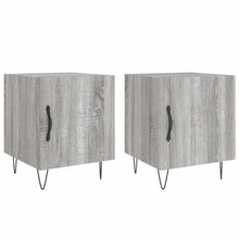 Nachtkastjes 40X40X50 Cm Bewerkt Hout Eiken 2 Grijs sonoma