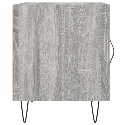 Nachtkastjes 40X40X50 Cm Bewerkt Hout Eiken 2 Grijs sonoma