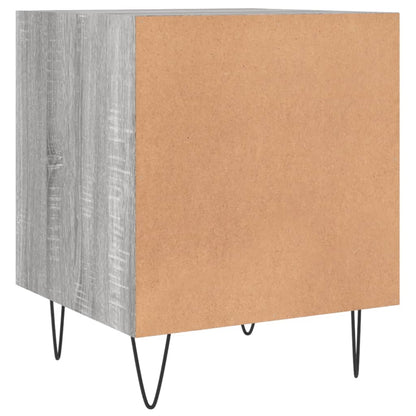Nachtkastjes 40X40X50 Cm Bewerkt Hout Eiken 2 Grijs sonoma