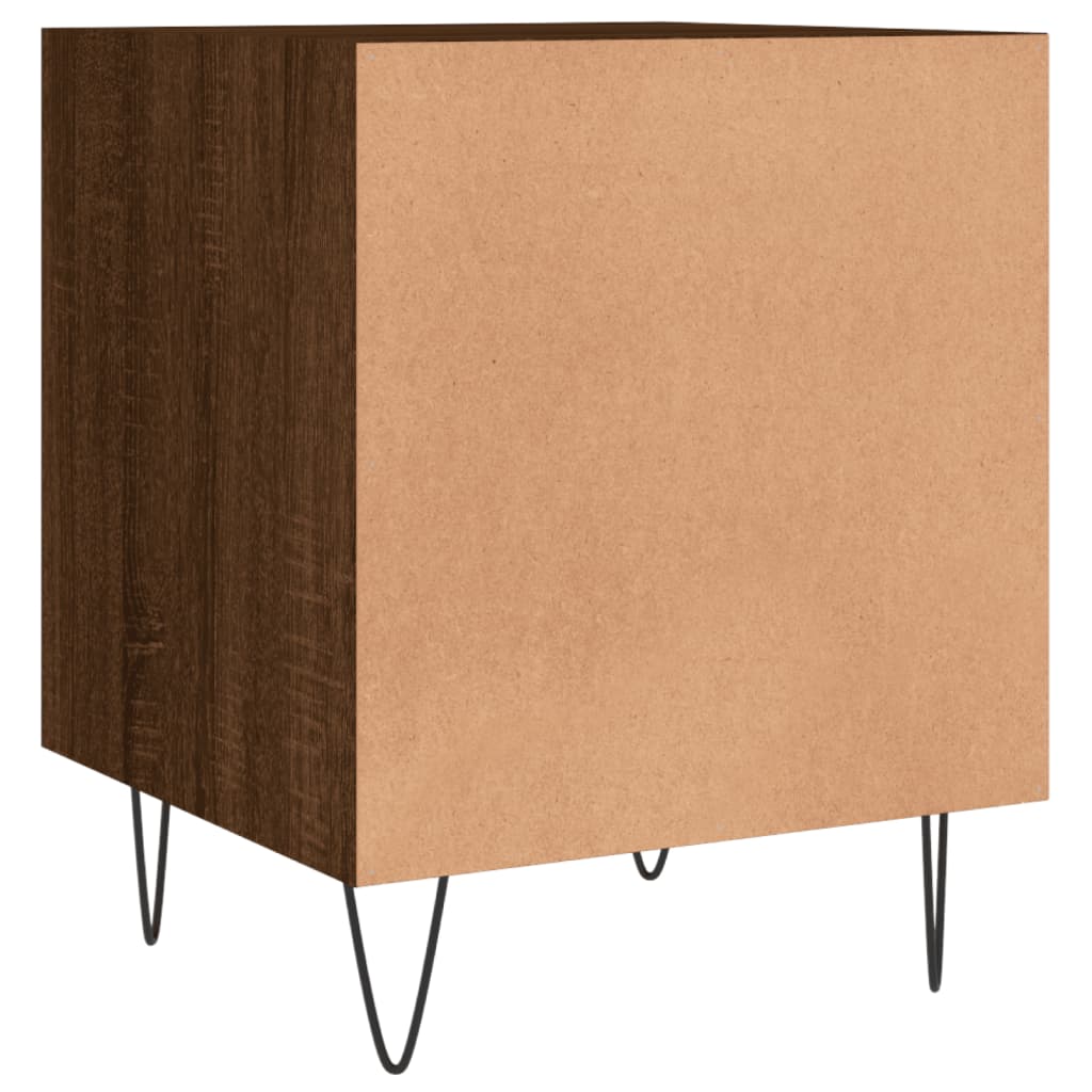 Nachtkastje 40X40X50 Cm Bewerkt Hout Bruin Eikenkleur 1 Bruineiken